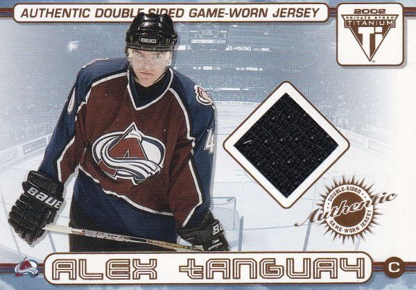 jersey karta TANGUAY/NEDOROST 01-02 Titanium Authentic Double Sided Game Jersey