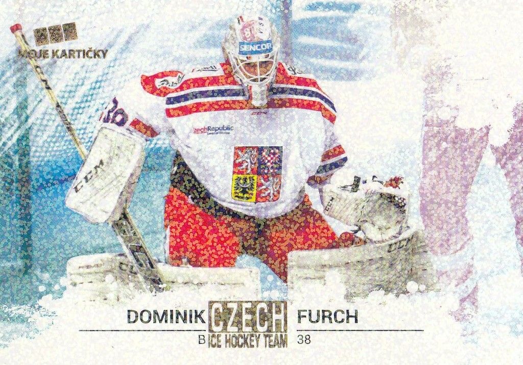 paralel karta DOMINIK FURCH 17-18 Czech Ice Hockey Team Gold Rainbow /5