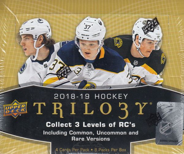 2018-19 Upper Deck Trilogy Hockey Hobby Box
