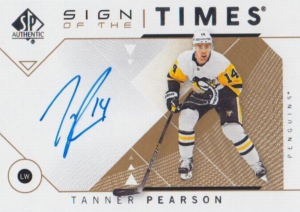 AUTO karta TANNER PEARSON 18-19 SP Authentic Sign of the Times číslo SOTT-TP