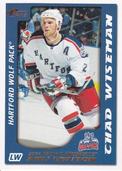 paralel karta CHAD WISEMAN 03-04 Pacific AHL Prospects Gold /925