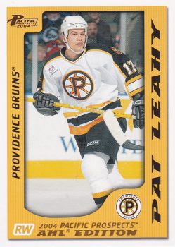 paralel karta PAT LEAHY 03-04 Pacific AHL Prospects Gold /925