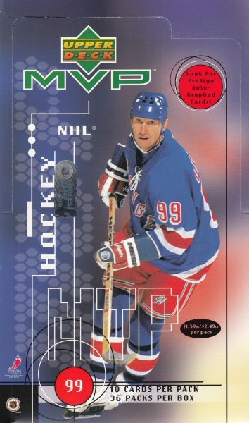 1998-99 Upper Deck MVP Hockey Retail 36 pack Box