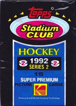 1992-93 Topps Stadium Club Series 2 Hockey Hobby Balíček