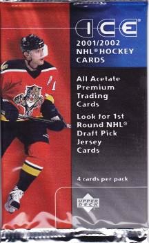2001-02 Upper Deck Ice Hockey Hobby Balíček