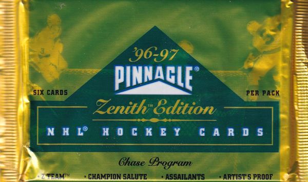 1996-97 Pinnacle Zenith Hockey Hobby Balíček