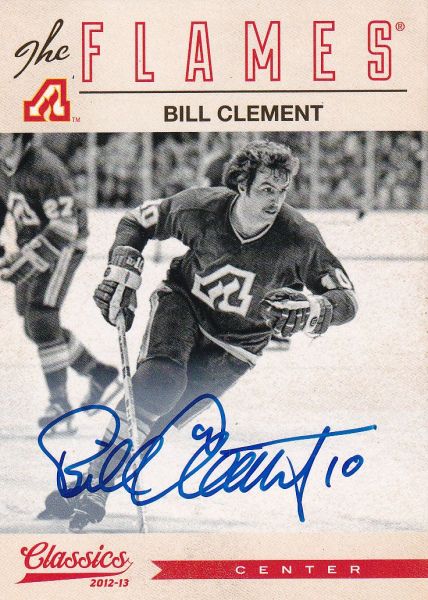 AUTO karta BILL CLEMENT 12-13 Classics Signatures číslo 123
