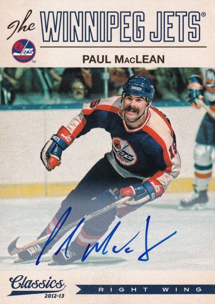 AUTO karta PAUL MacLEAN 12-13 Classics Signatures číslo 44
