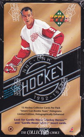 1992-93 Upper Deck Series 2 Hockey French Hobby Box