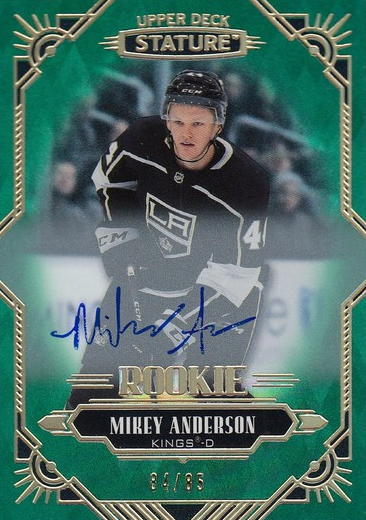 AUTO RC karta MIKEY ANDERSON 20-21 Stature Rookie Green /85