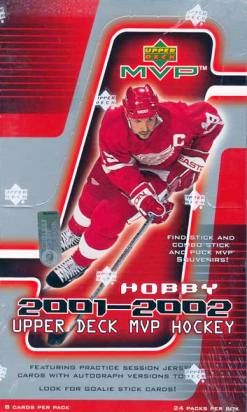 2001-02 Upper Deck MVP Hockey Hobby Box