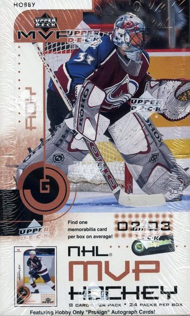 2002-03 Upper Deck MVP Hockey Hobby Box