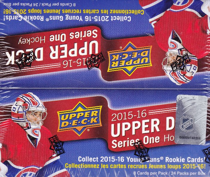 2015-16 Upper Deck Series 1 Hockey Retail Box