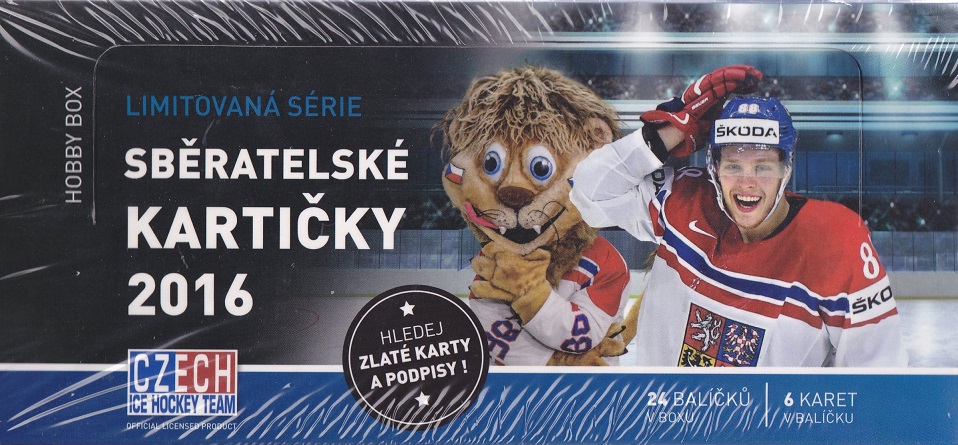 2015-16 Sběratelské karty Czech Ice Hockey Team Hockey Hobby Box