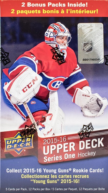 2015-16 Upper Deck Series 1 Hockey Blaster Box