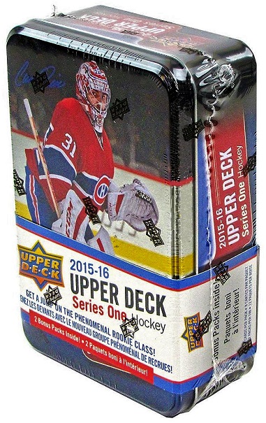 2015-16 Upper Deck Series 1 Hockey Retail TIN Box