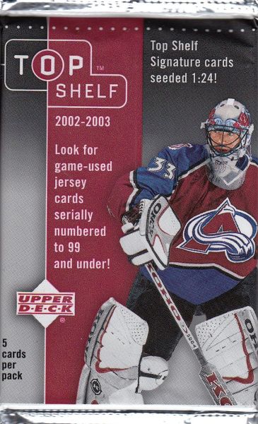 2002-03 Upper Deck Top Shelf Hockey Hobby Balíček