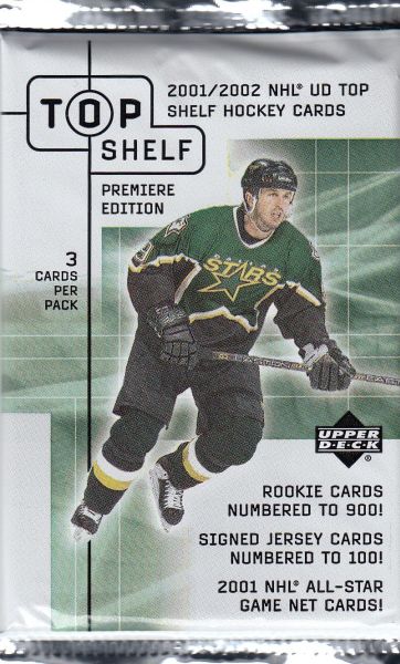 2001-02 Upper Deck Top Shelf Hockey Hobby Balíček