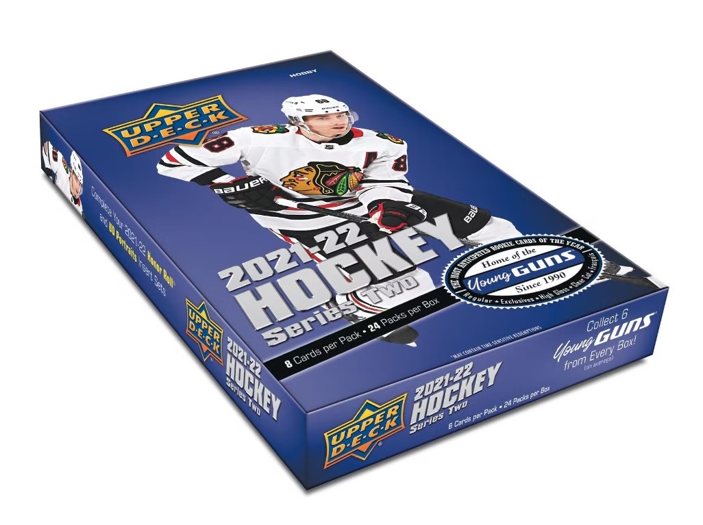 2021-22 Upper Deck Series 2 Hockey Hobby 12-Box CASE
