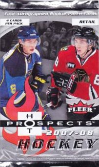 2007-08 Fleer Hot Prospects Retail Hockey Balíček