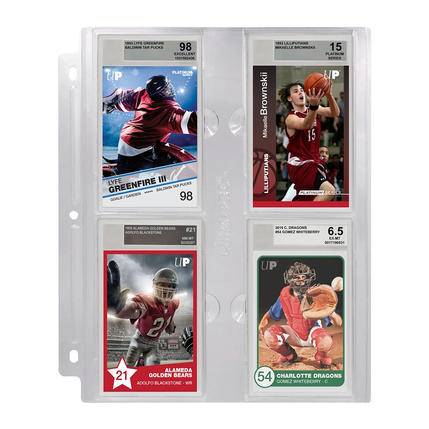 Page into 4 pcs for Graded Beckett Slabs 1pcs