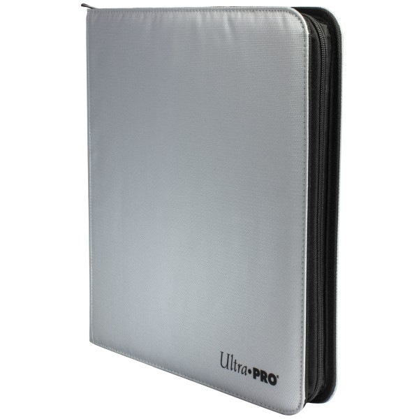 Ultra PRO 12-Pocket Zippered PRO-Binder Silver for 480 cards