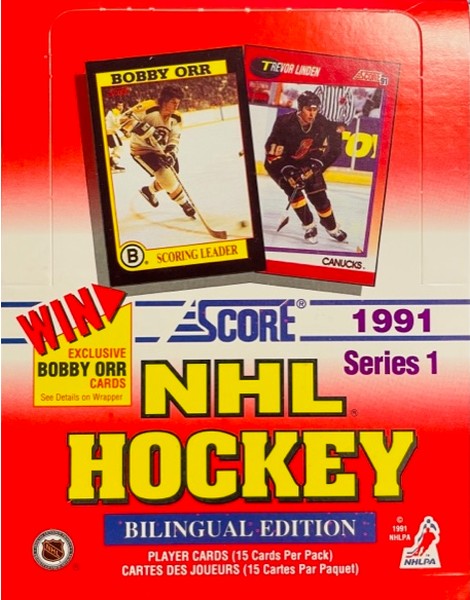 1991-92 Score Bilingual Series 1 Hockey Hobby Box