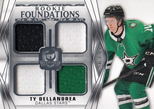 jersey RC karta TY DELLANDREA 20-21 UD The CUP Rookie Foundations /99