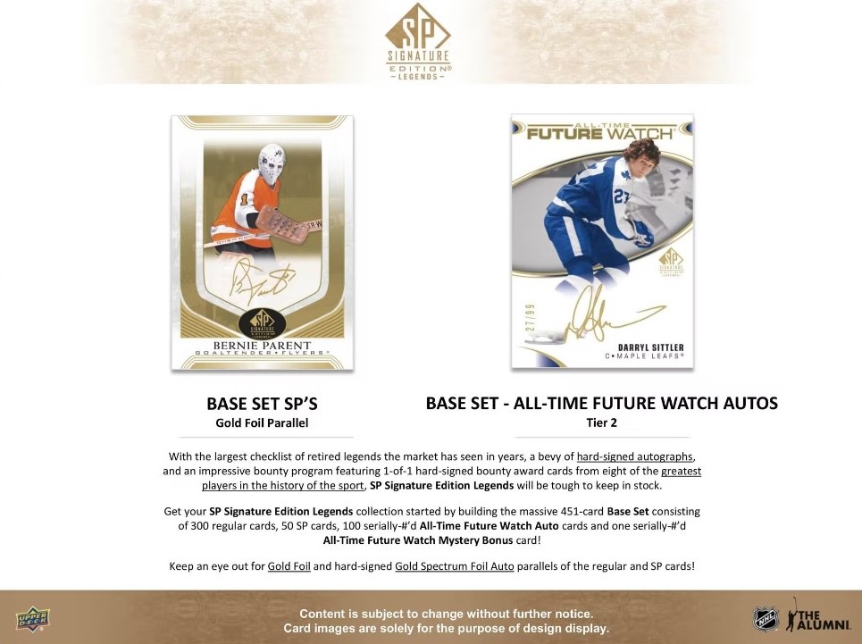 2020-21 Upper Deck SP Signature Edition Legends Hockey Hobby Pack 