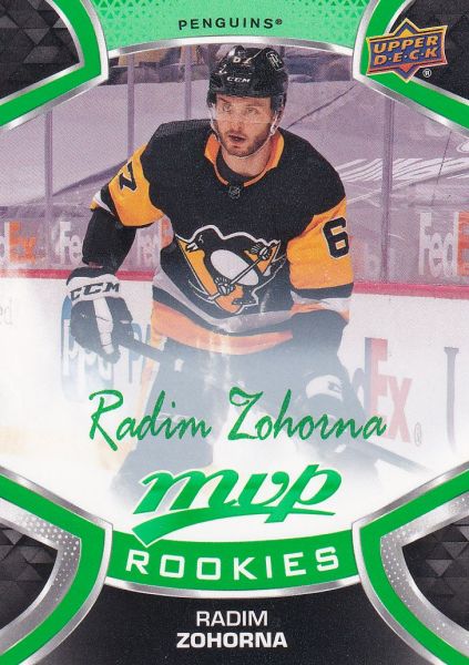 insert RC karta RADIM ZOHORNA 21-22 MVP Rookies Green Script číslo 237