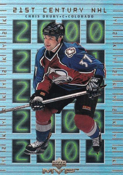 insert karta CHRIS DRURY 99-00 MVP 21st Century NHL číslo 21st-10