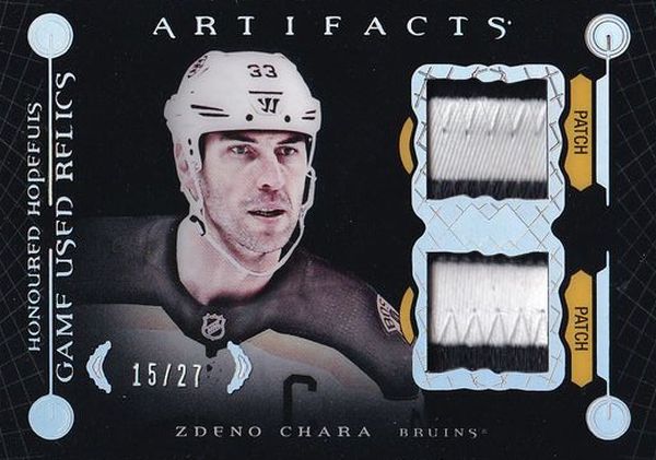 patch karta ZDENO CHÁRA 18-19 Artifacts Honoured Hopefuls Game Used Relics /27