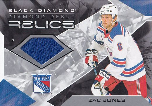 jersey RC karta ZAC JONES 21-22 Black Diamond Diamond Debut Relics číslo DD-ZJ