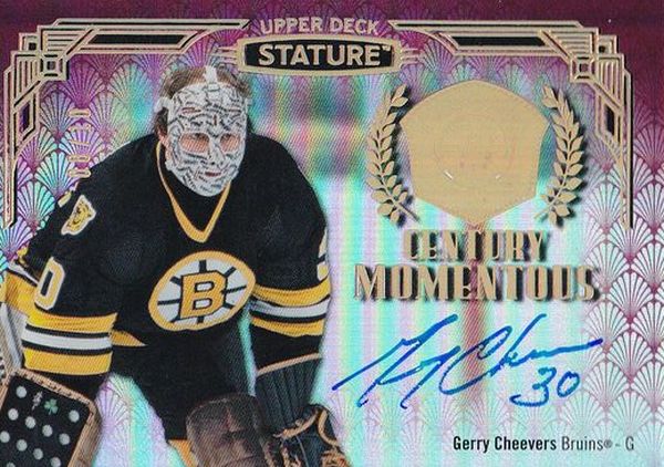AUTO karta GERRY CHEEVERS 20-21 Stature Century Momentous Autograph Red /10