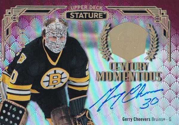 AUTO karta GERRY CHEEVERS 20-21 Stature Century Momentous Autograph Red /10
