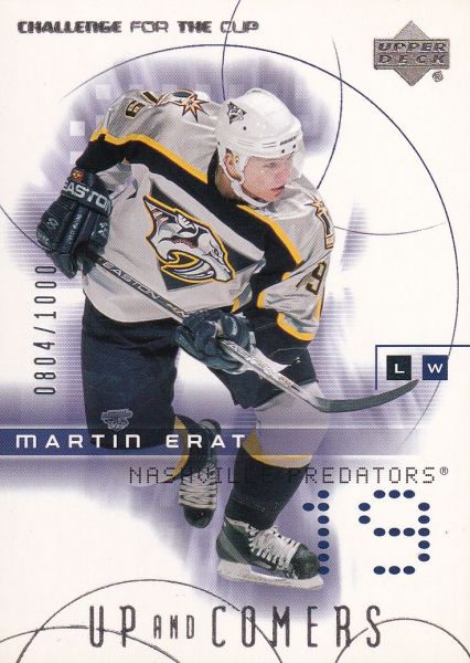 insert RC karta MARTIN ERAT 01-02 Challenge for the Cup Up and Comers /1000