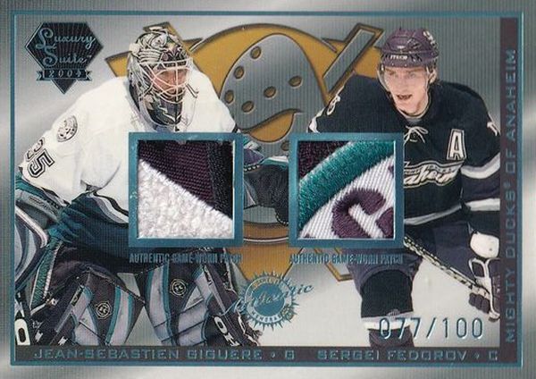 patch karta GIGUERE/FEDOROV 03-04 Luxury Suite Patch /100