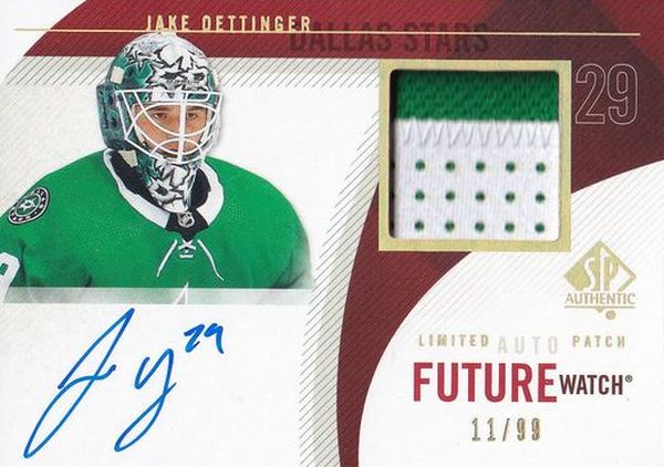 AUTO RC patch karta JAKE OETTINGER 20-21 SP Authentic Limited Auto Patch Future Watch /99