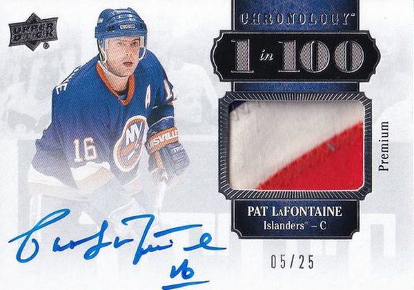 AUTO patch karta PAT LaFONTAINE 18-19 Chronology 1 in 100 /25