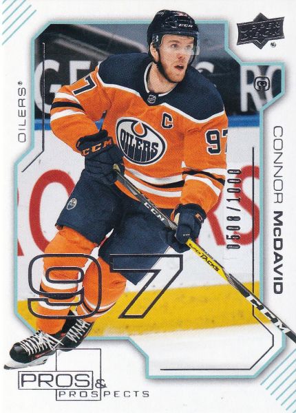 insert karta CONNOR McDAVID 20-21 Extended Pros and Prospects /1000