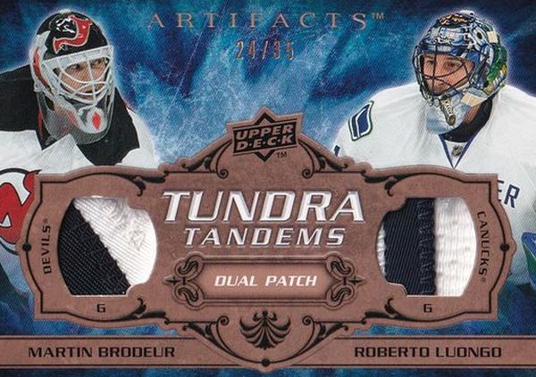 patch karta BRODEUR/LUONGO 08-09 Artifacts Tundra Tandems Dual Patch /35