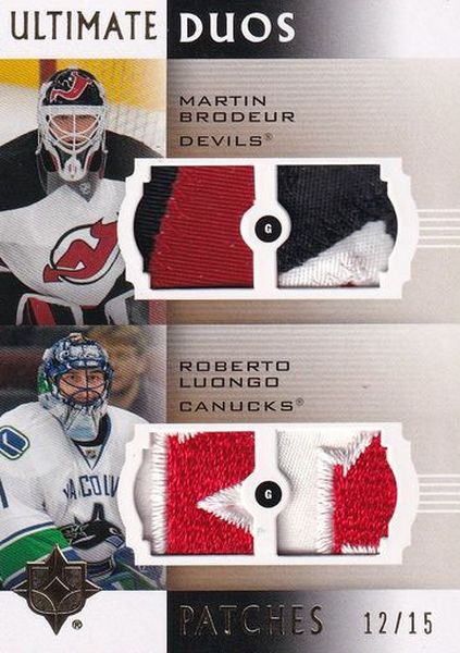 patch karta BRODEUR/LUONGO 07-08 UD Ultimate Duos Patches /15