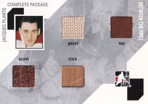 jersey glove stick pad karta JACQUES PLANTE 05-06 BTP Complete Package Silver /10