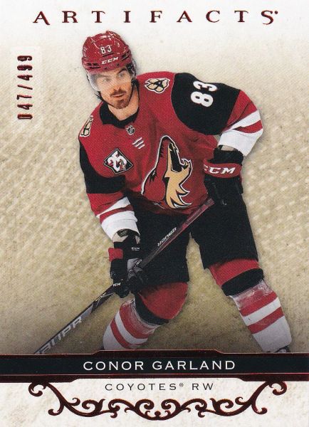 paralel karta CONOR GARLAND 21-22 Artifacts Ruby /499