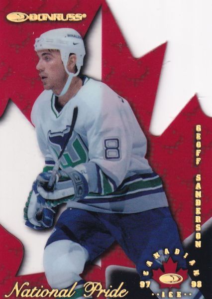 insert karta GEOFF SANDERSON 97-98 Donruss Canadian Ice National Pride /1997