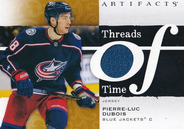 jersey karta PIERRE-LUC DUBOIS 21-22 Artifacts Threads of Time číslo TT-PD