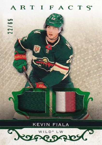 patch karta KEVIN FIALA 21-22 Artifacts Material Emerald /65