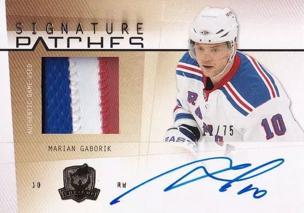 AUTO patch karta MARIAN GÁBORÍK 09-10 UD The CUP Signature Patches /75