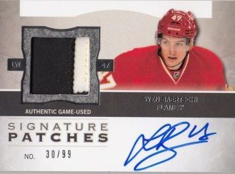 AUTO patch karta SVEN BAERTSCHI 12-13 UD The Cup Signature Patches /99