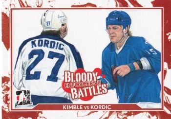 insert karta KIMBLE/KORDIC 13-14 ITG Enforcers II Bloody Battles číslo 165